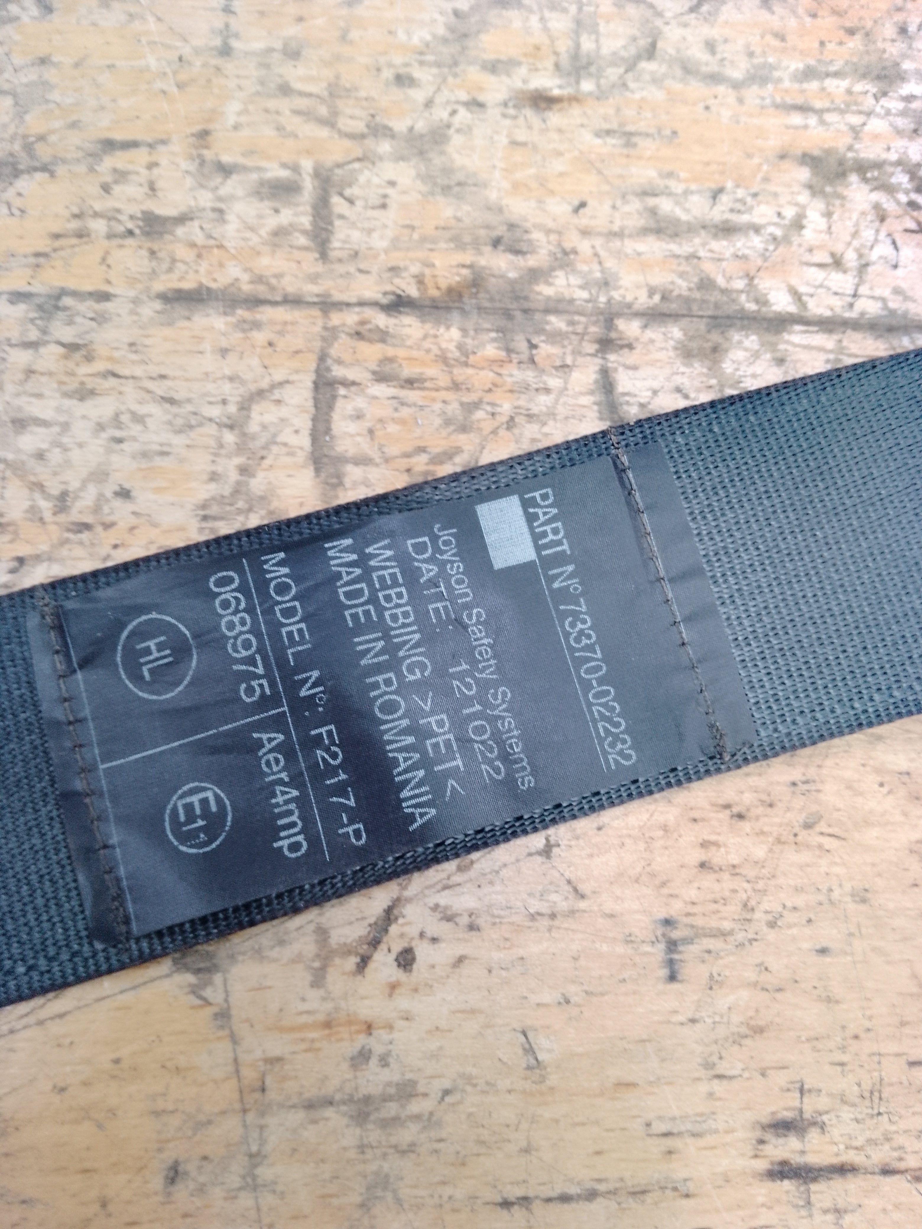 Toyota Corolla E210 2019-2024 Rear Passenger Left Seatbelt (73370-02232) (1150299)