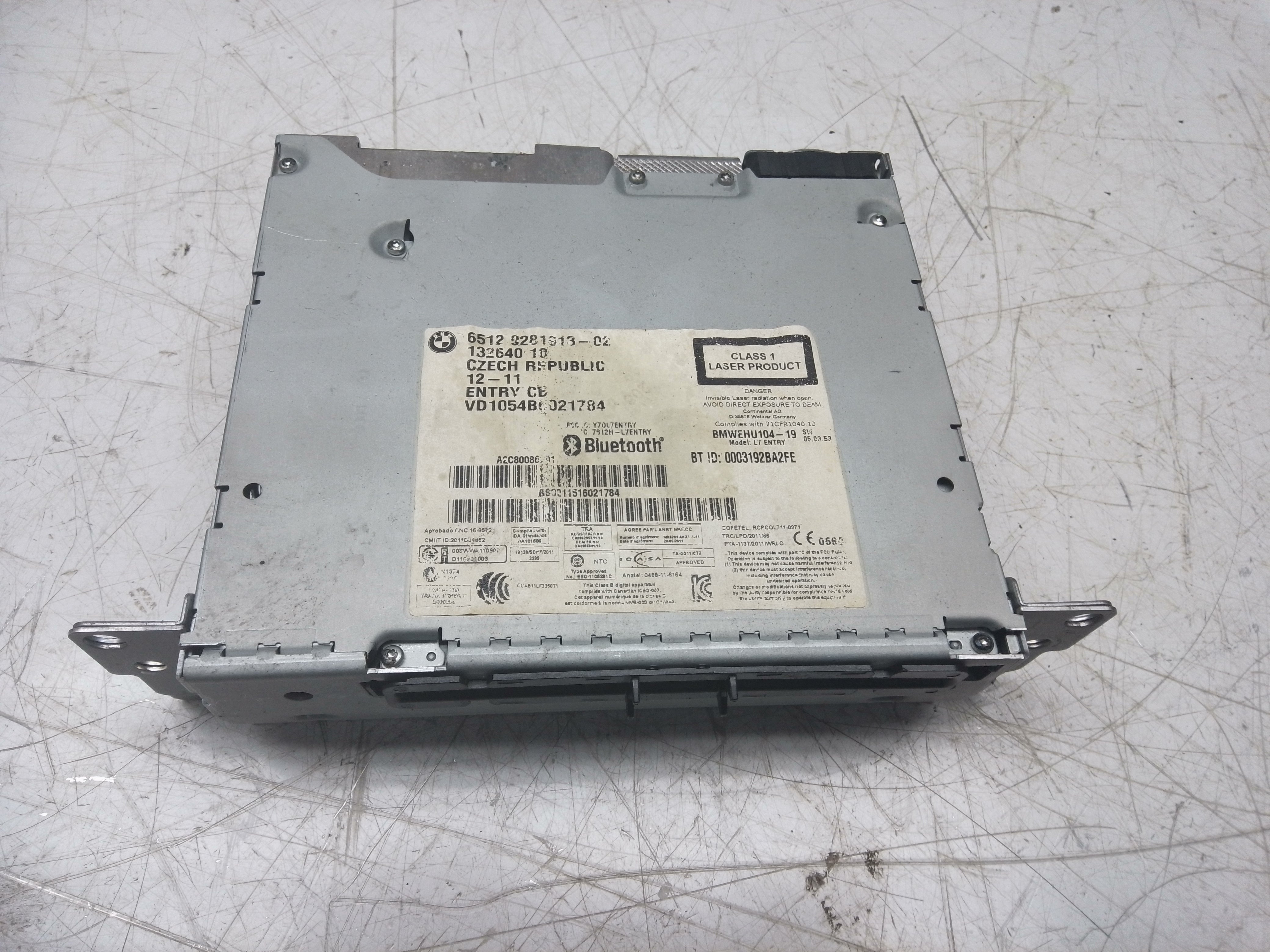 BMW 1 Series F20 2012–15 CD Radio Head Unit (9281913-02)