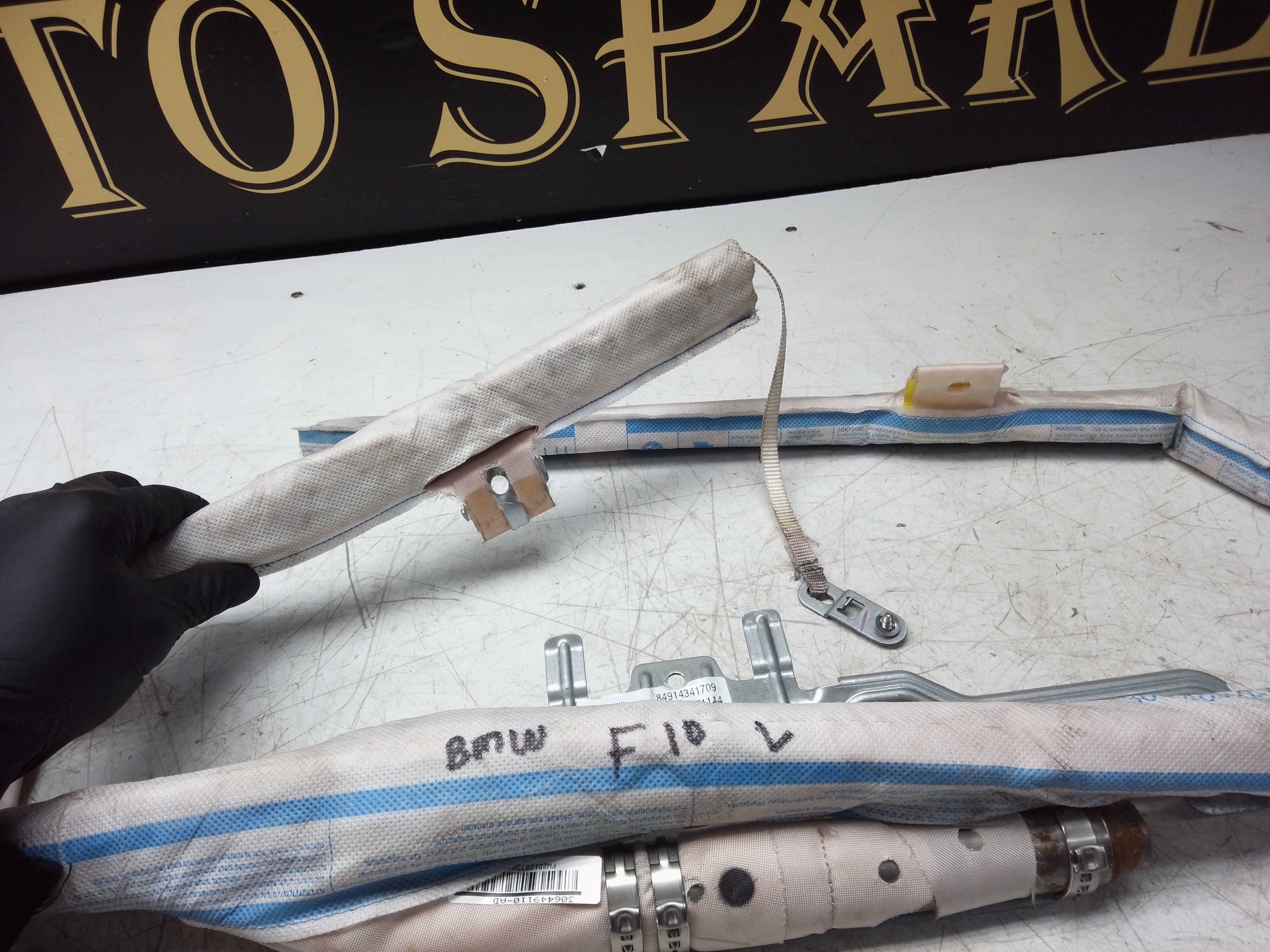 BMW 5 Series F10 2010–2016 Roof Curtain Airbag Left Side (84914341709)