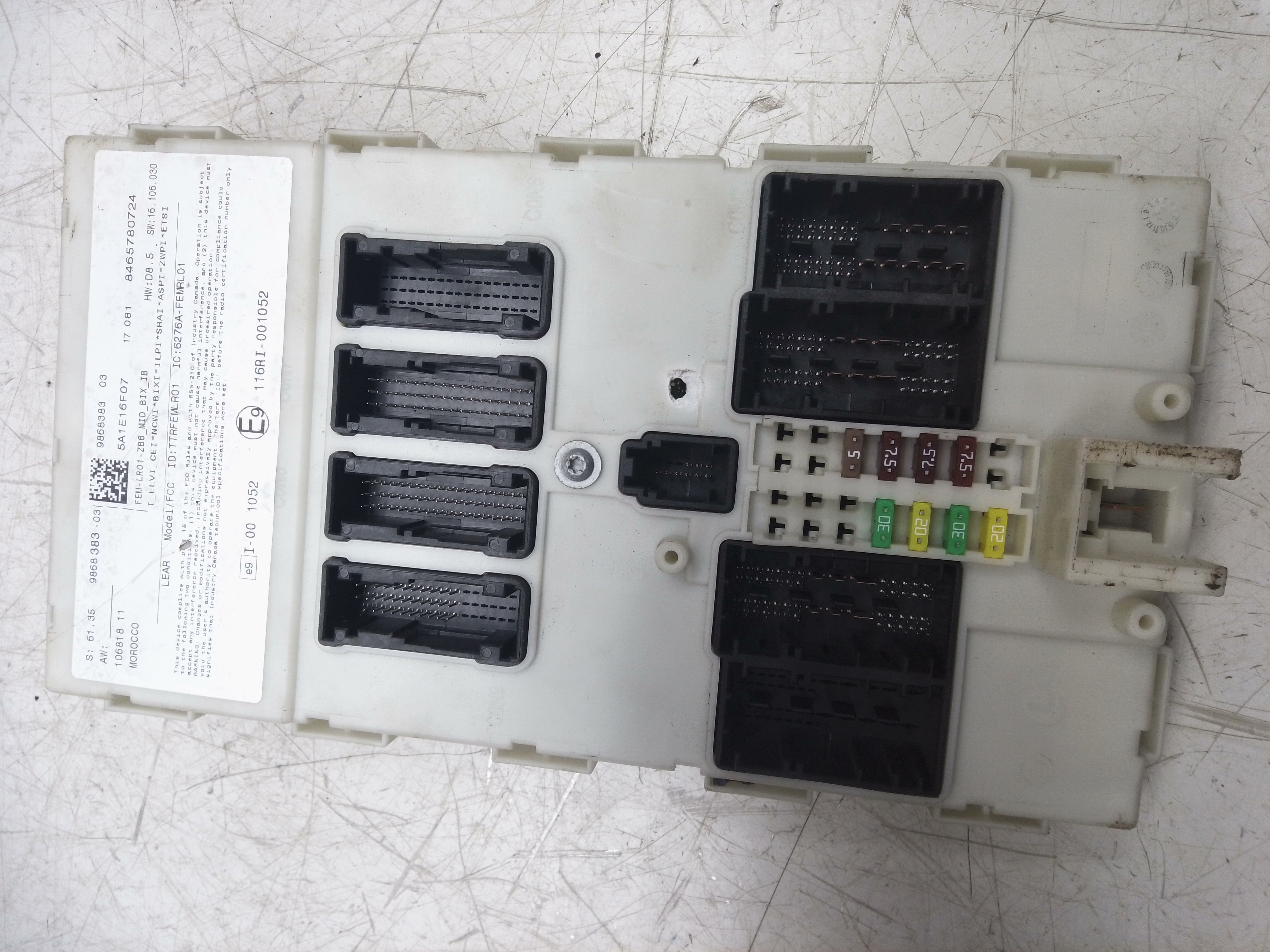 BMW 1, 4 Series 2017 F20 F36 Body Control Module ECU (9868383) (5A1E16F07)
