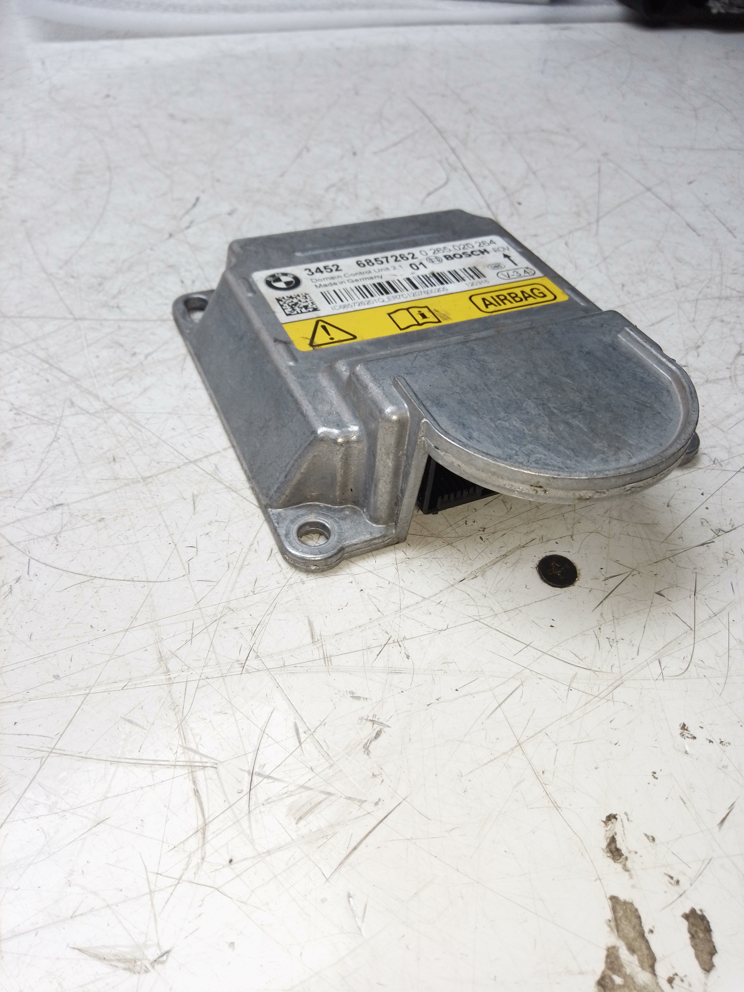 BMW 5 Series F10 F11 Airbag Crash ECU Module 6857262 – 2010–2017