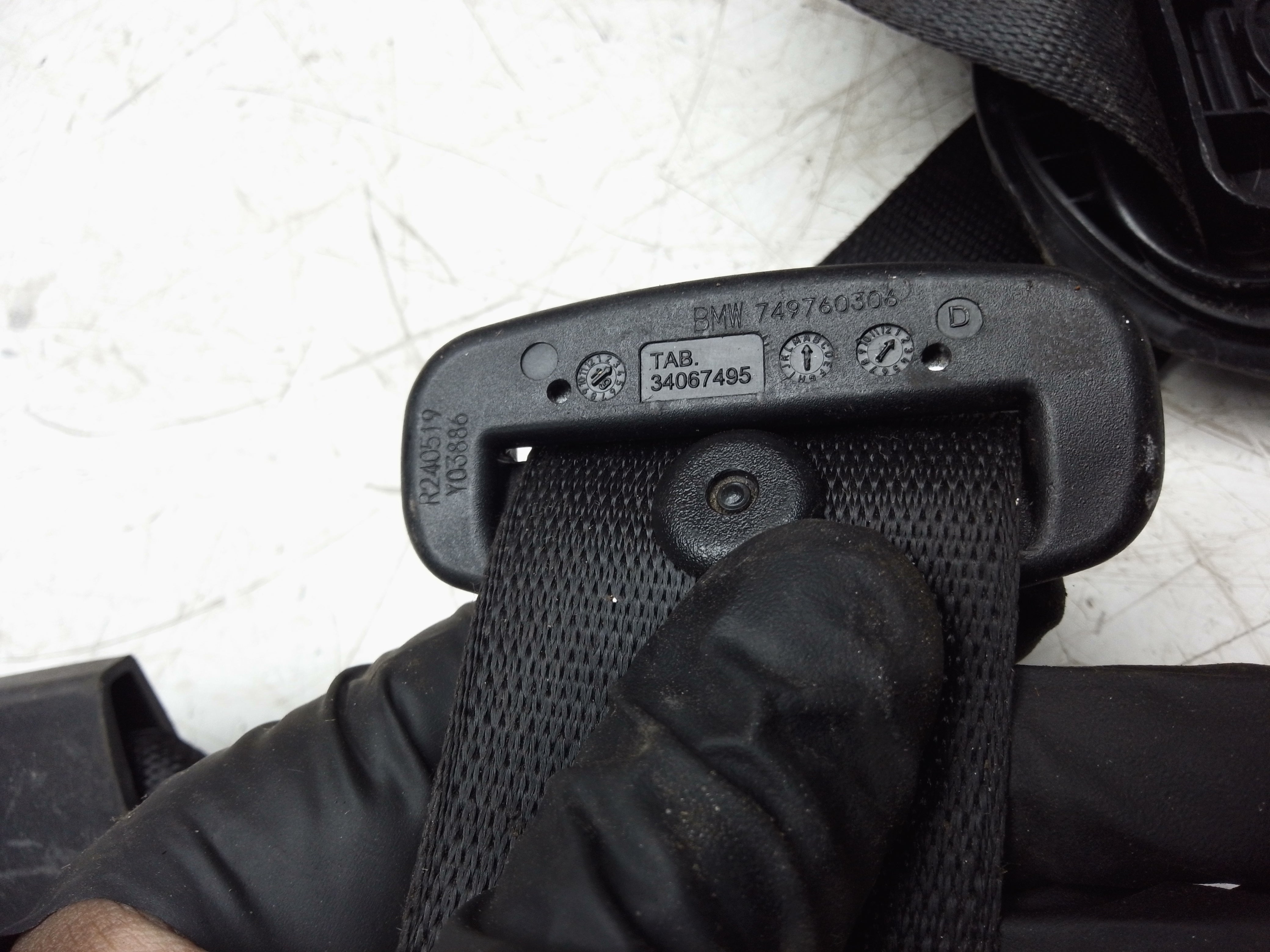 BMW X3 / X4 Rear Right Side Seat Belt (7469998)