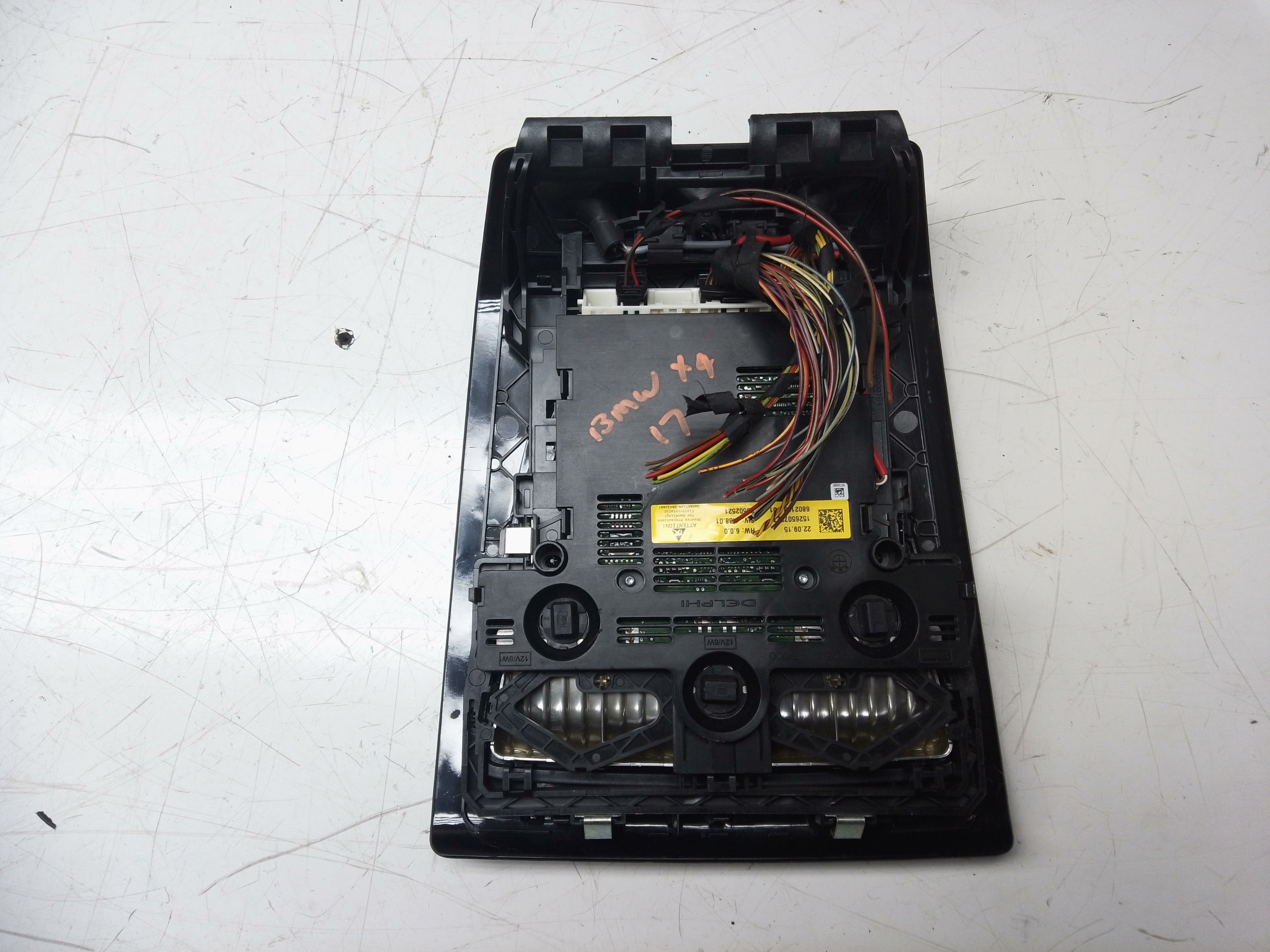 BMW X3 F25 Roof Switch Front Interior Light Lamp Panel Headliner Black (6802163)