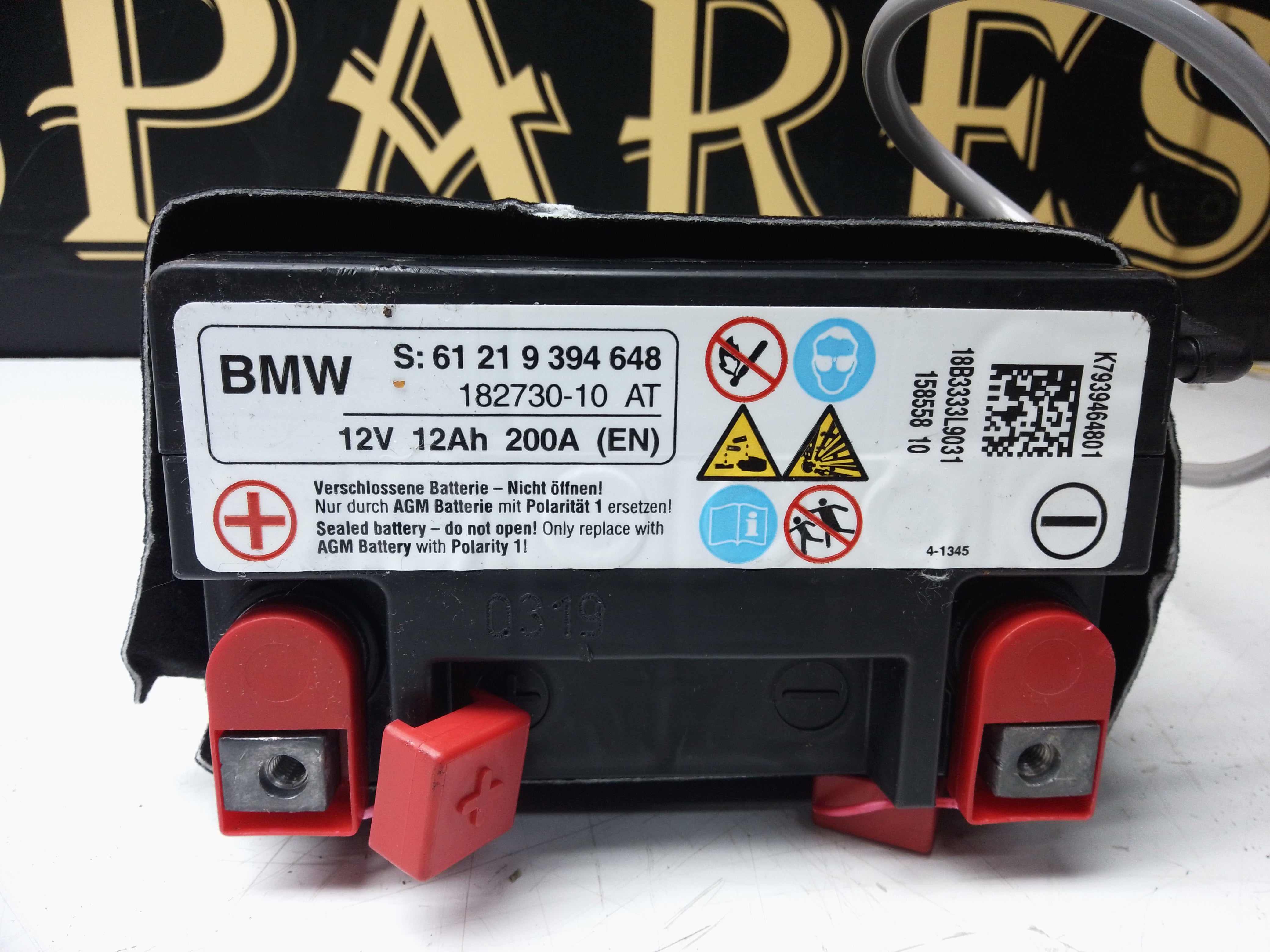 BMW F10 F11 F12 F13 G30 G31 AGM Battery (61219394648) (182730-10)