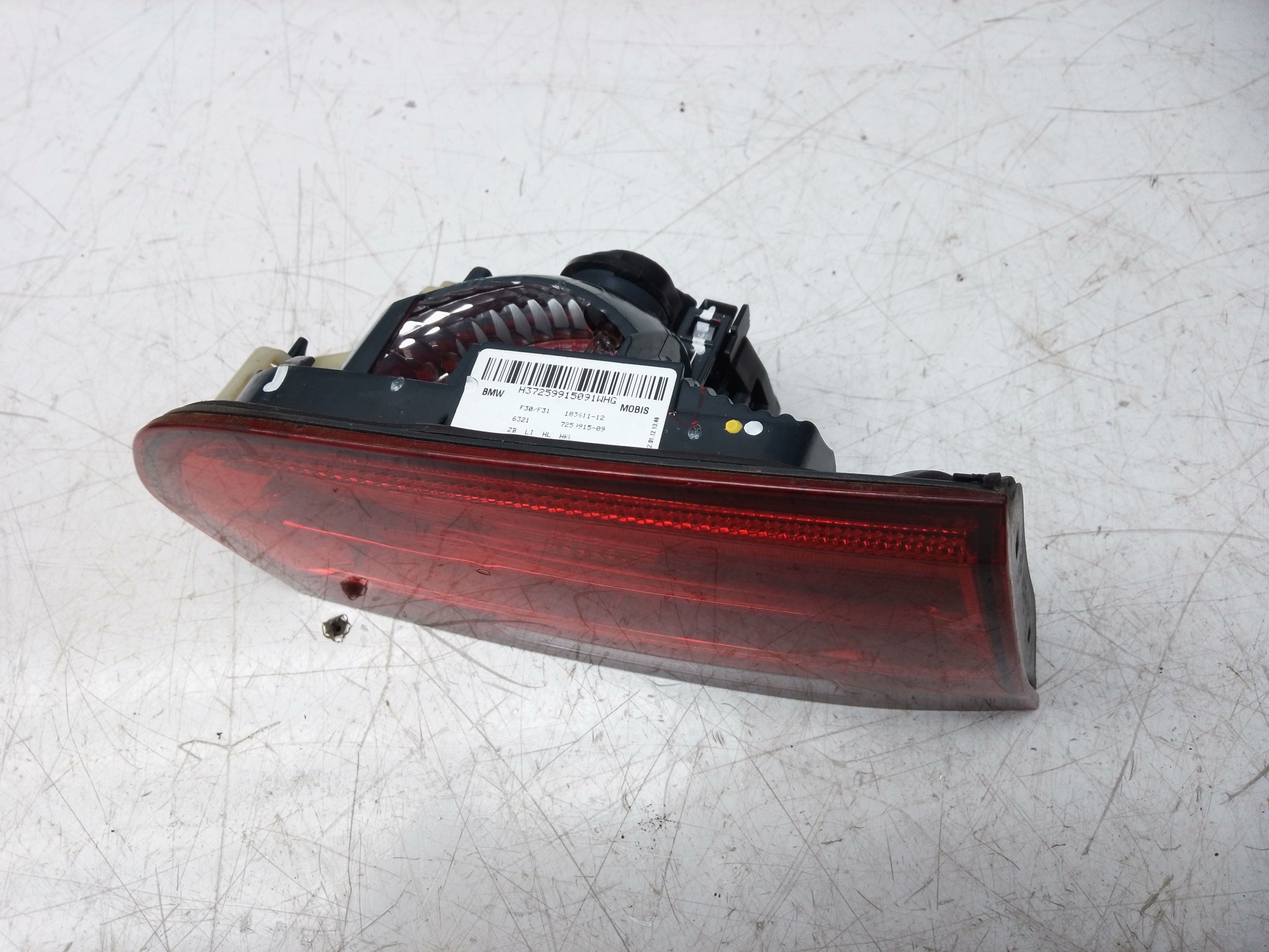 BMW 3 Series F30 F31 2012 Left Rear Inner Tail Light (183611-12) (7259915-09)