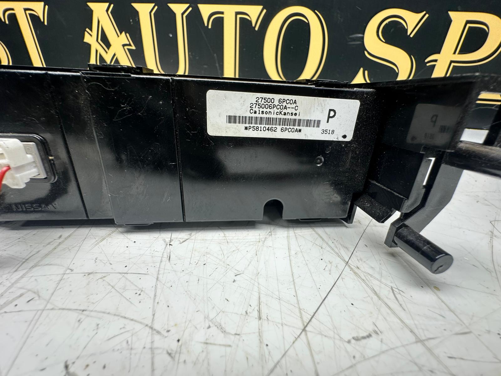 Nissan Juke Tekna 2020 Heater Climate Control Panel (27500-6PC0A) (275006PC0A--C)