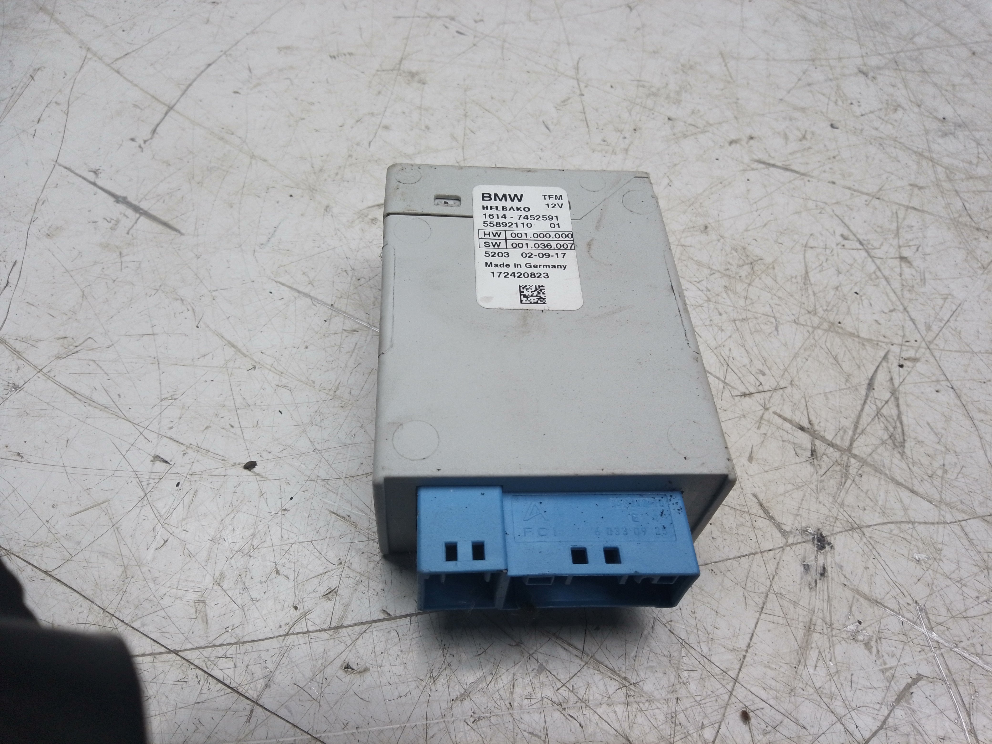 BMW 3 Series F30 330e Hybrid Fuel Tank Control Module (7452591)