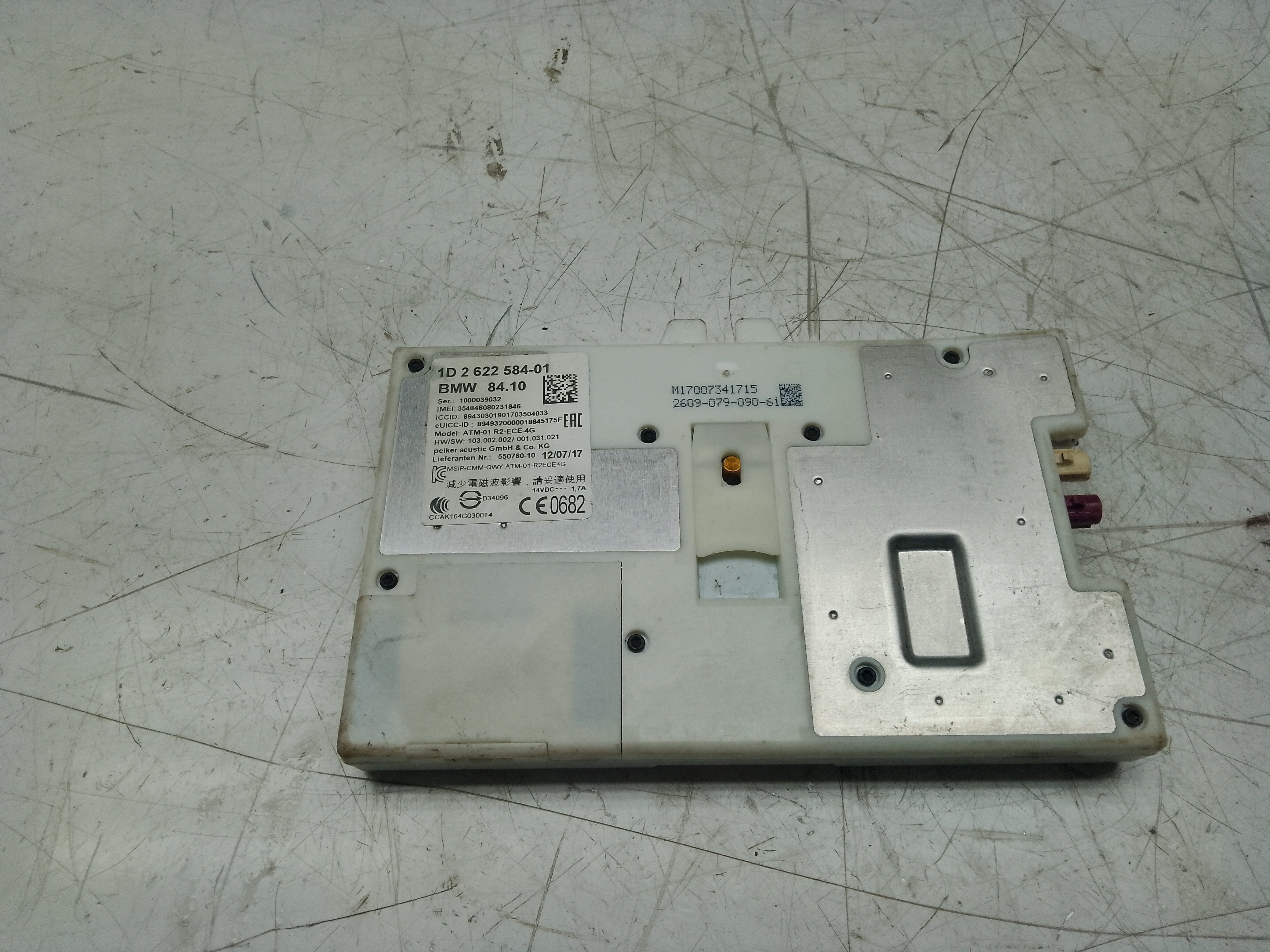 BMW X1 F48 X2 F39 2017 Bluetooth Control Module ECU (1D2622584-01)