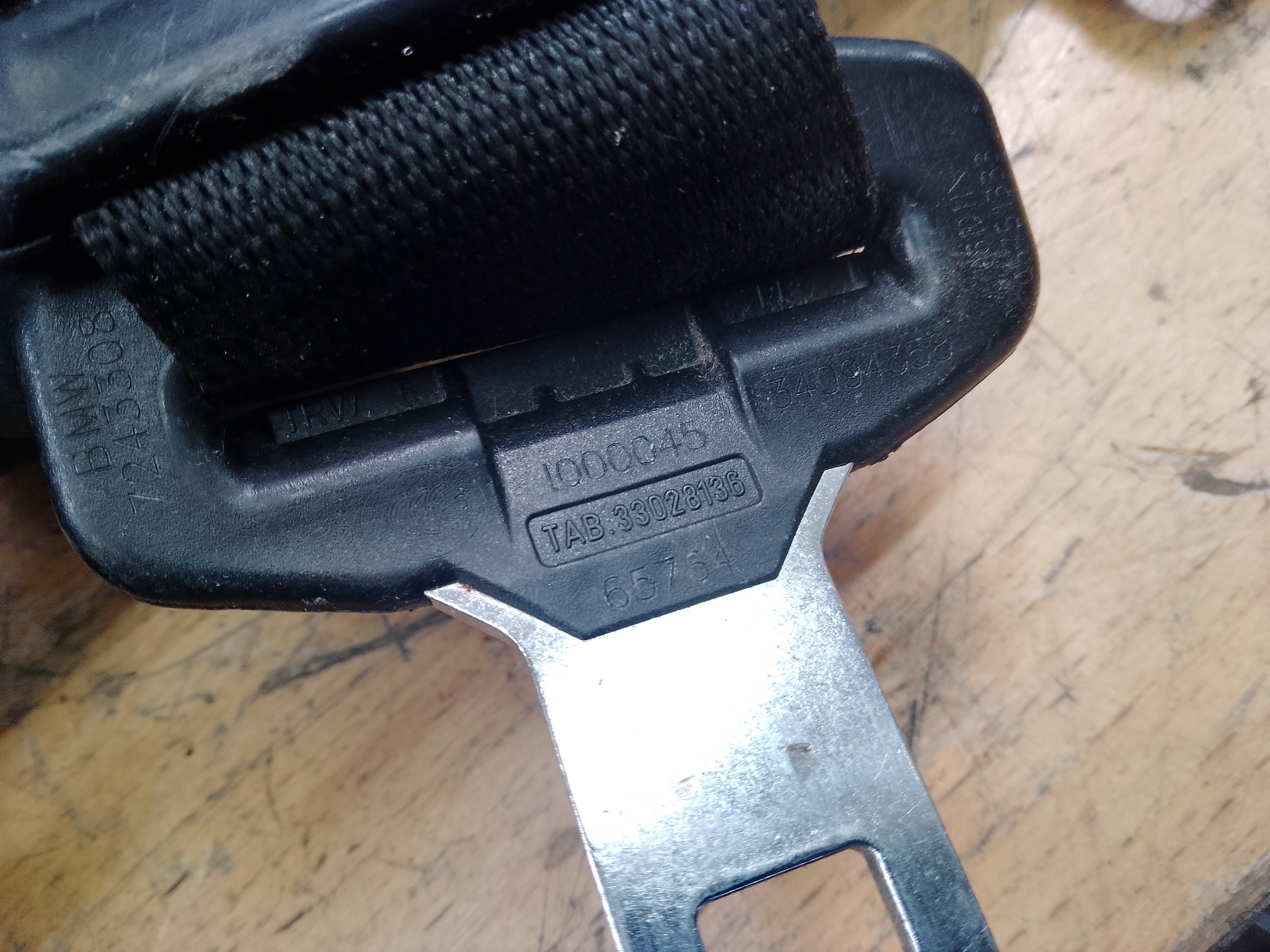 BMW 3 Series F30 2012–2016 Right Driver’s Seat Belt (34078319C) (A33059634B)