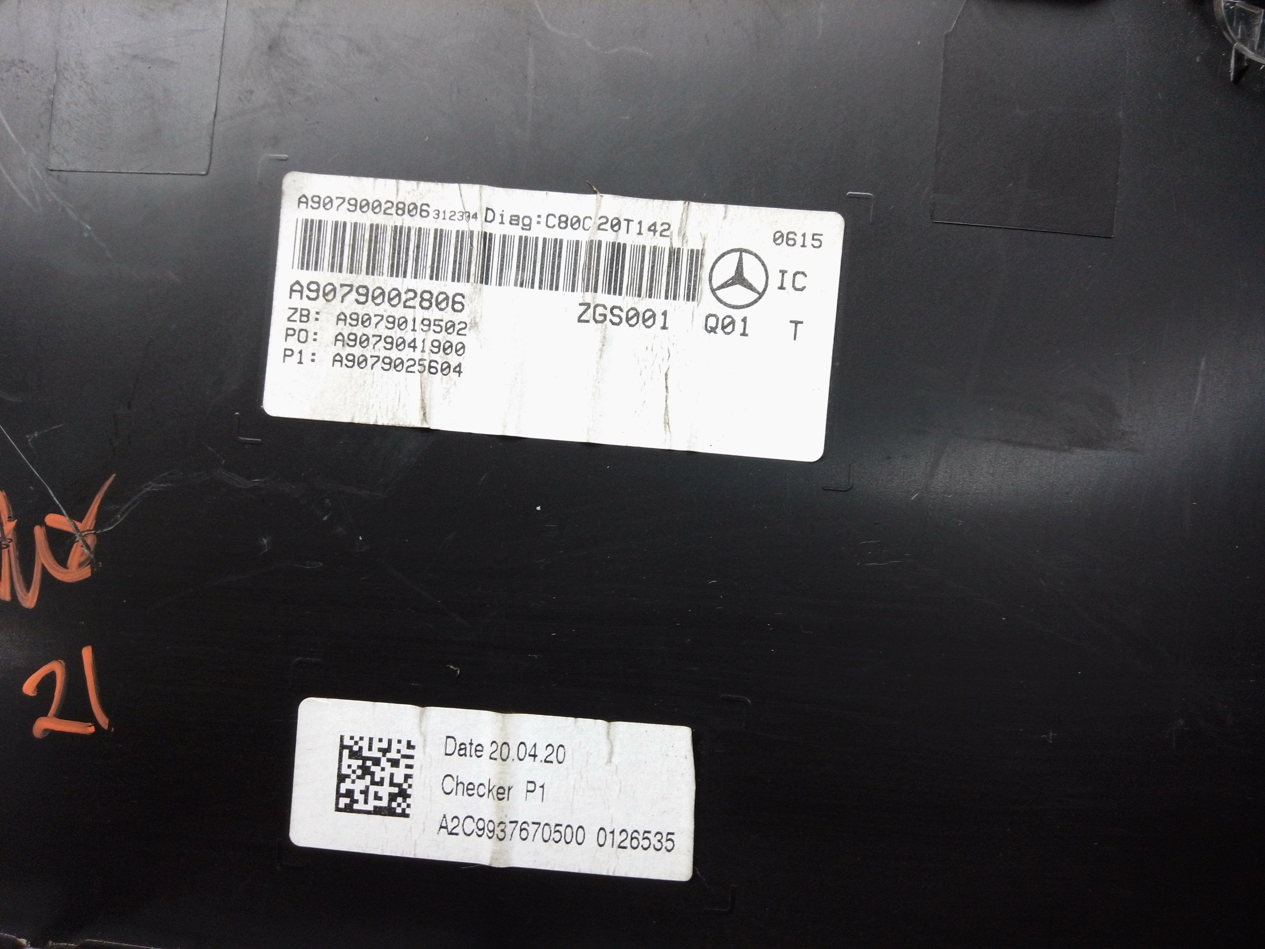 Mercedes Sprinter W907 2018–2024 Speedometer Instrument Cluster (A9079002806)