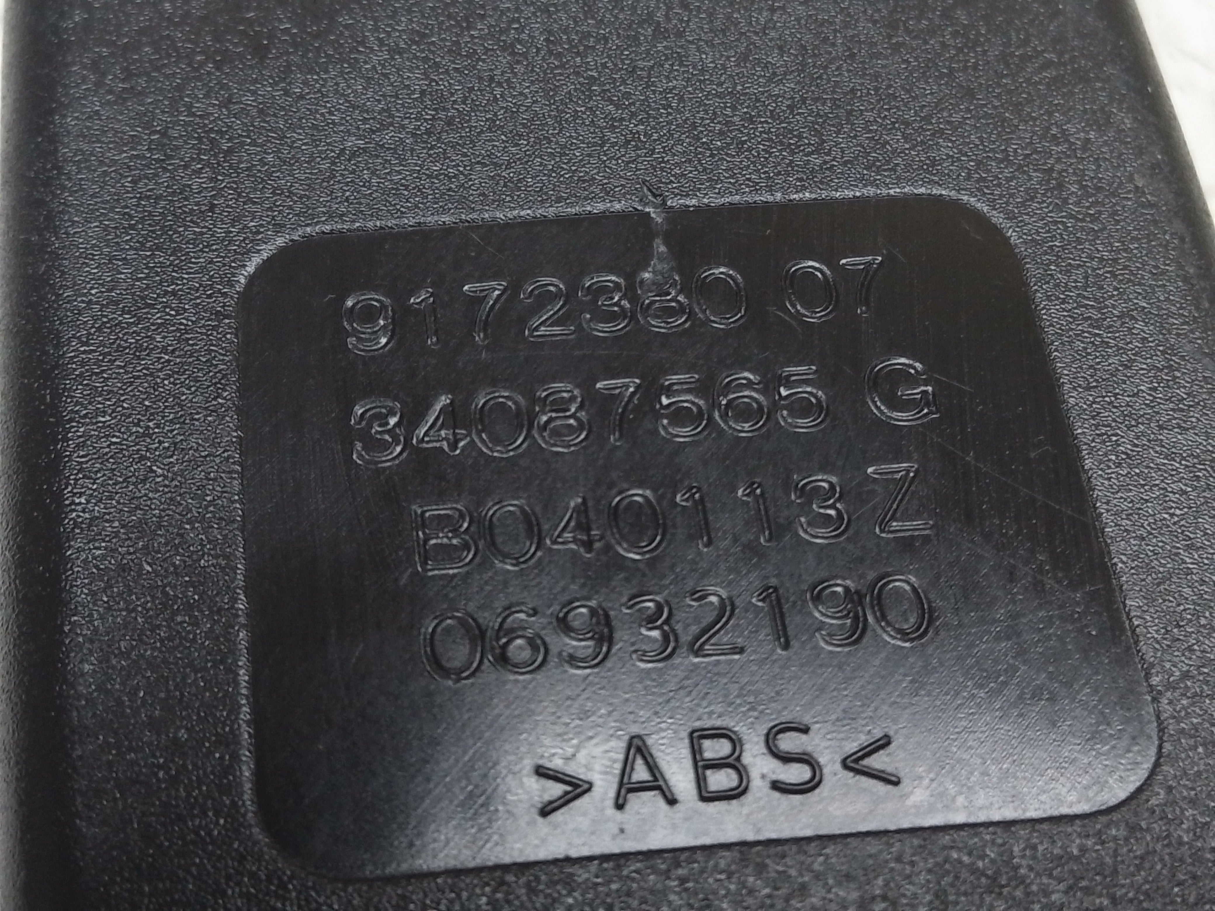 BMW 5 Series 2012 F10 535i Rear Right Seat Seatbelt Safety Belt Buckle (917238007)